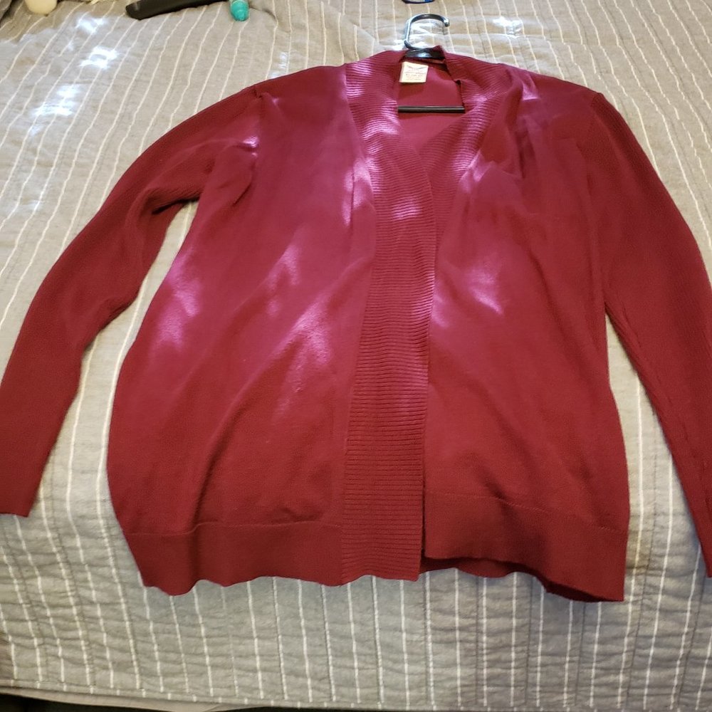 Burgandy cartigan